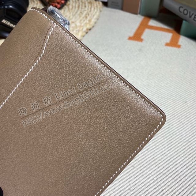 HERMES女包 豬鼻子包 Roulis Evercolor皮 風衣灰 愛馬仕百搭款單肩包 愛馬仕斜挎背包  Ama1696